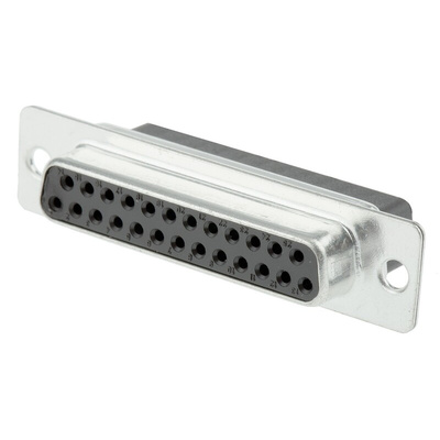 RS PRO 25 Way Panel Mount D-sub Connector Socket