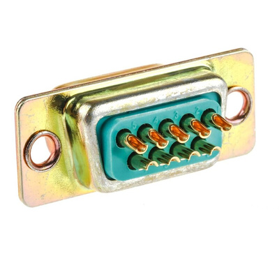 RS PRO 9 Way Panel Mount D-sub Connector Plug, 2.74mm Pitch