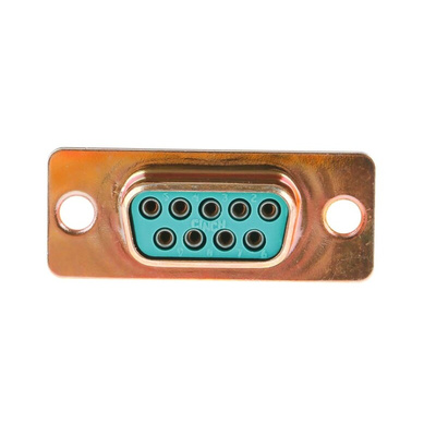 RS PRO 9 Way Panel Mount D-sub Connector Socket, 2.74mm Pitch