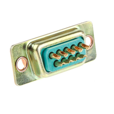 RS PRO 9 Way Panel Mount D-sub Connector Socket, 2.74mm Pitch