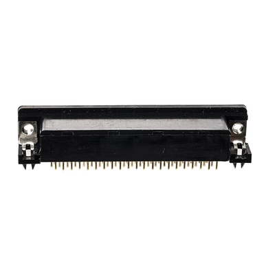 RS PRO 62 Way Right Angle Through Hole D-sub Connector Socket, 2.41mm Pitch, with 3.05 mounting hole