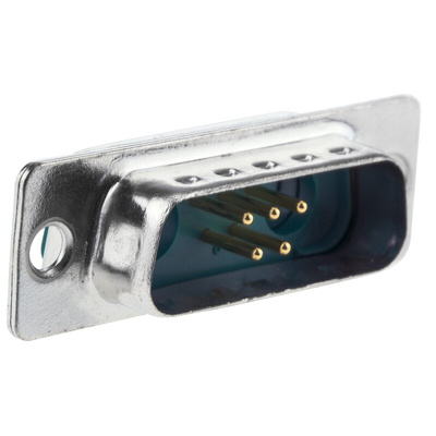 FCT from Molex FM 7 Way Panel Mount D-sub Connector Plug, 2.84mm Pitch