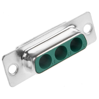 FCT from Molex FM 3 Way Panel Mount D-sub Connector Socket