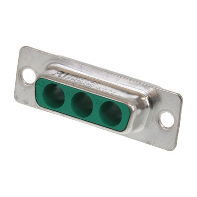 FCT from Molex FM 3 Way Panel Mount D-sub Connector Socket