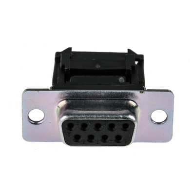RS PRO 9 Way Right Angle Cable Mount D-sub Connector Socket, 2.77mm Pitch