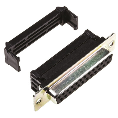 RS PRO 25 Way Right Angle Cable Mount D-sub Connector Socket, 2.77mm Pitch