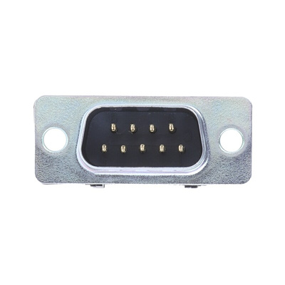 RS PRO 9 Way Right Angle Cable Mount D-sub Connector Plug, 2.77mm Pitch