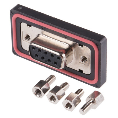 RS PRO 9 Way Panel Mount D-sub Connector Socket