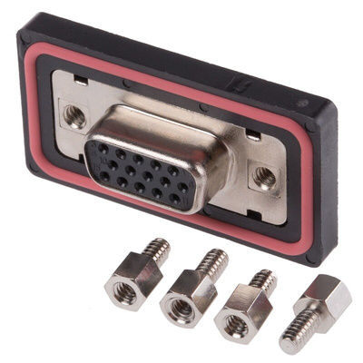 RS PRO 15 Way Panel Mount D-sub Connector Socket