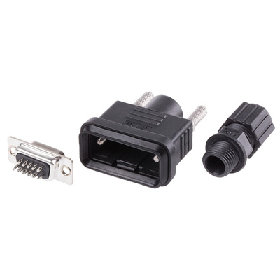 RS PRO 15 Way Cable Mount D-sub Connector Socket
