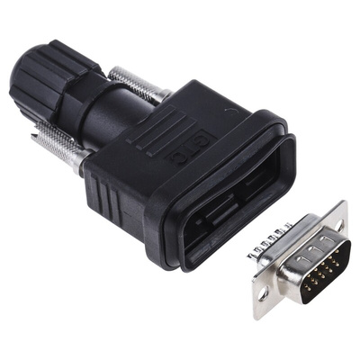 RS PRO 15 Way Cable Mount D-sub Connector Plug