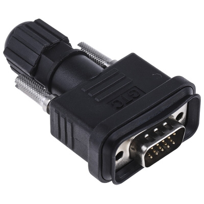 RS PRO 15 Way Cable Mount D-sub Connector Plug