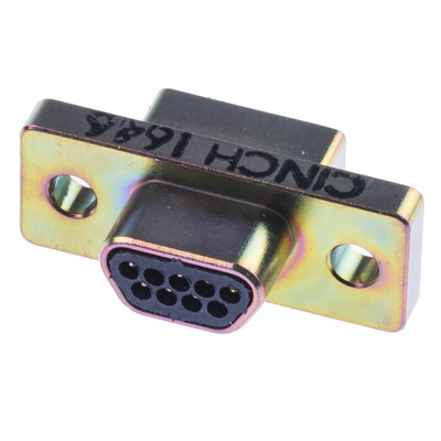 RS PRO 9 Way Panel Mount D-sub Connector Plug
