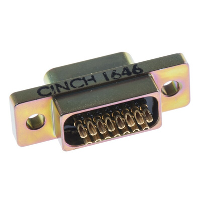 RS PRO 15 Way Panel Mount D-sub Connector Plug