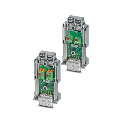 Phoenix Contact SUBCON-PLUS-PROFIB/AX/SC 9 Way Cable Mount D-sub Connector Plug, 2.77mm Pitch