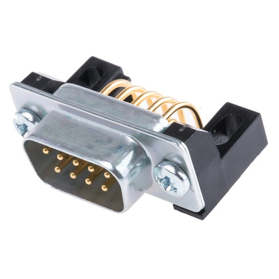 RS PRO 9 Way Right Angle Through Hole D-sub Connector Plug