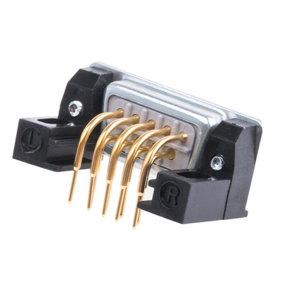 RS PRO 9 Way Right Angle Through Hole D-sub Connector Plug