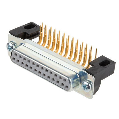 RS PRO 25 Way Right Angle Through Hole D-sub Connector Socket
