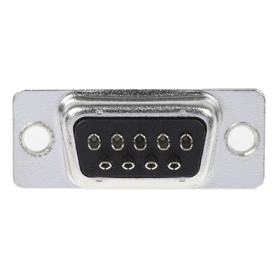 TE Connectivity Amplimite HD-20 9 Way Panel Mount D-sub Connector Socket, 2.77mm Pitch