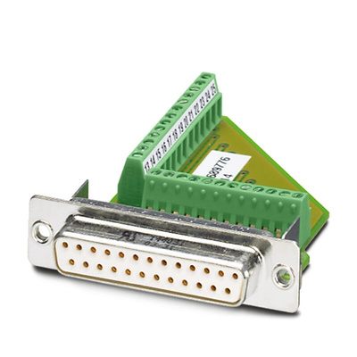 Phoenix Contact VS-25-BU-DSUB/25-MPT-0.5 25 Way Panel Mount D-sub Connector Socket