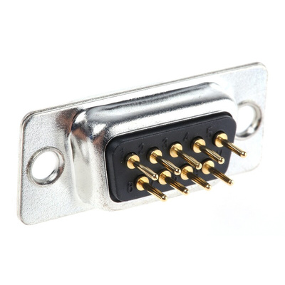RS PRO 9 Way Through Hole D-sub Connector Socket, 2.77mm Pitch