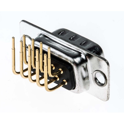RS PRO 9 Way Right Angle Through Hole D-sub Connector Plug, 2.77mm Pitch