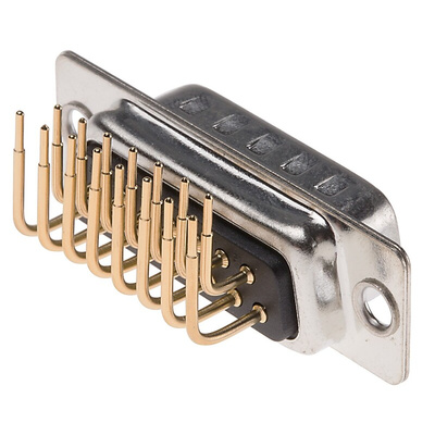 RS PRO 15 Way Right Angle Through Hole D-sub Connector Plug, 2.77mm Pitch
