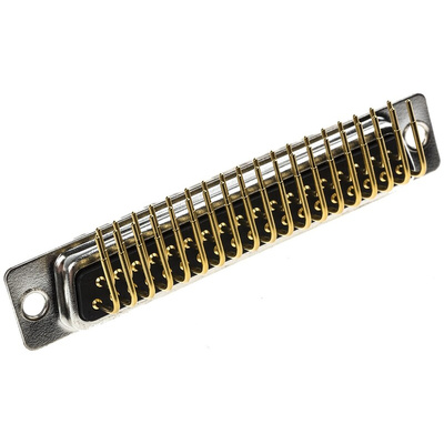 RS PRO 37 Way Right Angle Through Hole D-sub Connector Plug, 2.77mm Pitch