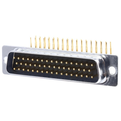 RS PRO 50 Way Right Angle Through Hole D-sub Connector Plug, 2.77mm Pitch