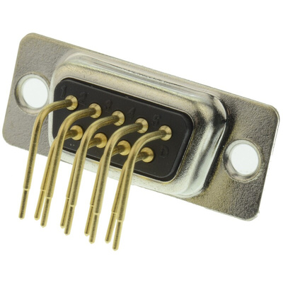 RS PRO 9 Way Right Angle Through Hole D-sub Connector Socket, 2.77mm Pitch