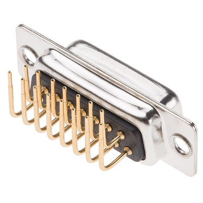 RS PRO 15 Way Right Angle Through Hole D-sub Connector Socket, 2.77mm Pitch