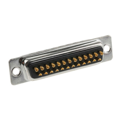 RS PRO 25 Way Panel Mount D-sub Connector Plug, 2.77mm Pitch