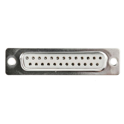 RS PRO 25 Way Panel Mount D-sub Connector Socket, 2.77mm Pitch
