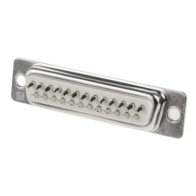 RS PRO 25 Way Panel Mount D-sub Connector Socket, 2.77mm Pitch