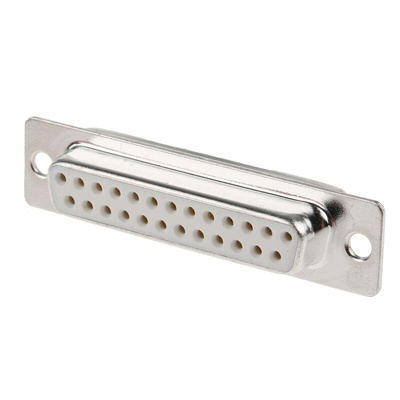 RS PRO 25 Way Panel Mount D-sub Connector Socket, 2.77mm Pitch