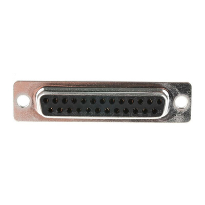 RS PRO 25 Way Panel Mount D-sub Connector Socket, 2.77mm Pitch
