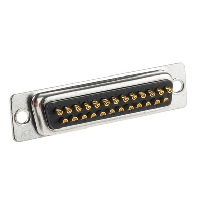 RS PRO 25 Way Panel Mount D-sub Connector Socket, 2.77mm Pitch