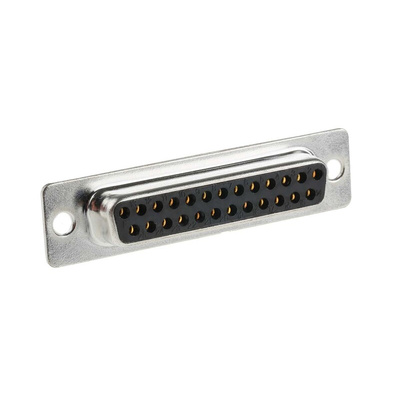 RS PRO 25 Way Panel Mount D-sub Connector Socket, 2.77mm Pitch