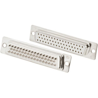 RS PRO 50 Way Panel Mount D-sub Connector Socket, 2.77mm Pitch
