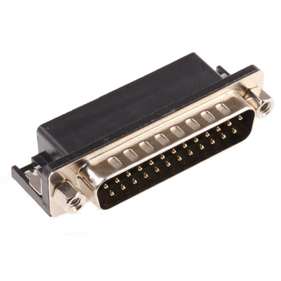 RS PRO 25 Way Right Angle Through Hole D-sub Connector Plug