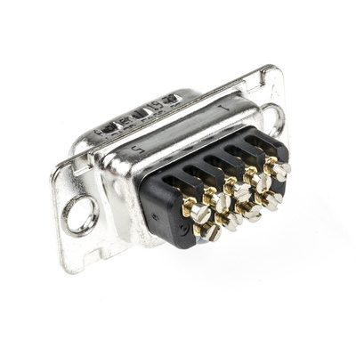 Amphenol 9 Way Cable Mount D-sub Connector Plug, 2.74mm Pitch