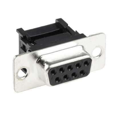 RS PRO 9 Way Cable Mount D-sub Connector Socket, 2.77mm Pitch