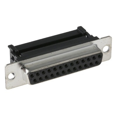 RS PRO 25 Way Cable Mount D-sub Connector Socket, 2.77mm Pitch