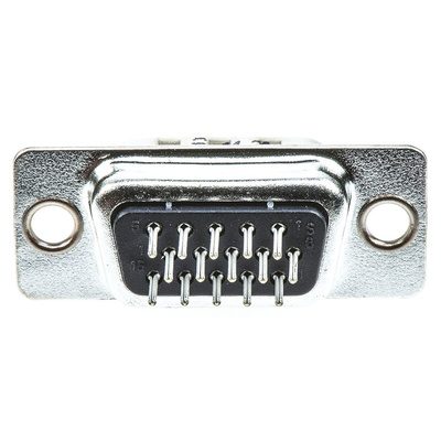 HARTING D-Sub High Density 15 Way Through Hole D-sub Connector Plug, 2.29mm Pitch