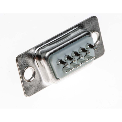 ASSMANN WSW A-DF 9 Way Panel Mount D-sub Connector Socket, 2.77mm Pitch