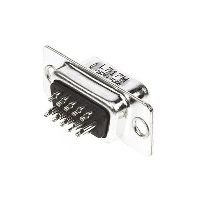 Amphenol ICC HD 15 Way Panel Mount D-sub Connector Plug, 2.29mm Pitch