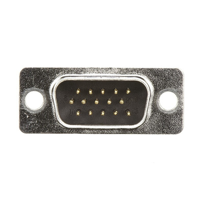 Amphenol ICC HD 15 Way Panel Mount D-sub Connector Plug, 2.29mm Pitch
