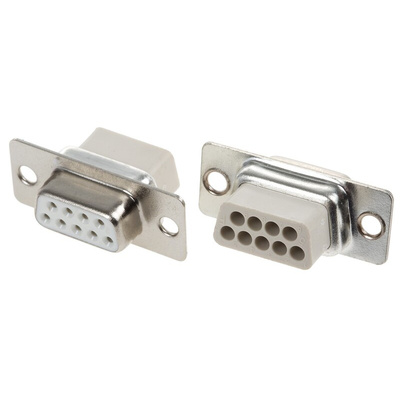 MH Connectors MHD 9 Way Cable Mount D-sub Connector Socket, 2.77mm Pitch