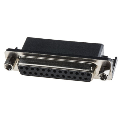 RS PRO 25 Way Right Angle Through Hole D-sub Connector Socket, 2.77mm Pitch, with 4-40 UNC Screwlocks