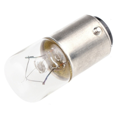 Eaton BA15d Incandescent Bulb, Clear, 24 V, 49 → 54 mA